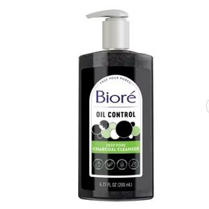 Biore Deep Pore Charcoal Facial Cleanser - Great for Oily Skin 6.77 oz